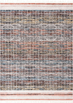 Multicolor 9' x 12' Aramis Rectangle Area Rug Polypropylene With Cotton Backing Easy Clean Living Room Bedroom Dining Office Carpet for Sale at Rug Engine