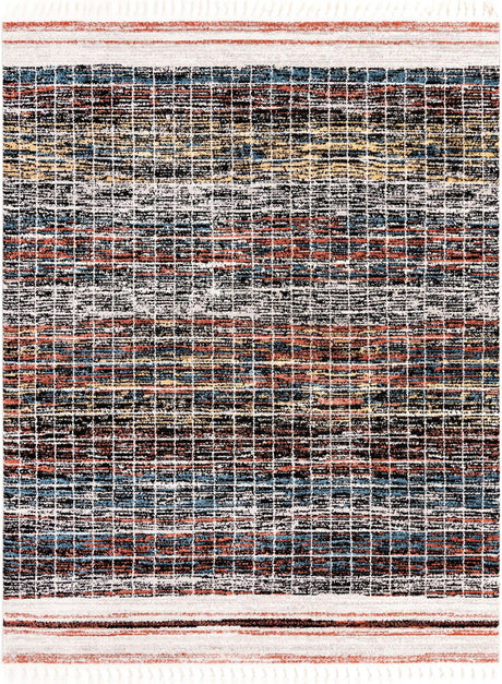 Multicolor 7' 10 x 10' Aramis Rectangle Area Rug Polypropylene With Cotton Backing Easy Clean Living Room Bedroom Dining Office Carpet for Sale at Rug Engine