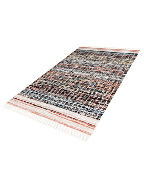 Multicolor 5' 3 x 8' Aramis Rectangle Area Rug Polypropylene With Cotton Backing Easy Clean Living Room Bedroom Dining Office Carpet for Sale at Rug Engine