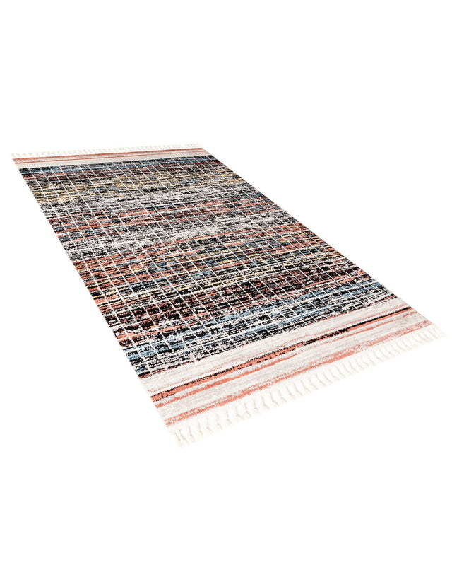 Multicolor 5' 3 x 8' Aramis Rectangle Area Rug Polypropylene With Cotton Backing Easy Clean Living Room Bedroom Dining Office Carpet for Sale at Rug Engine