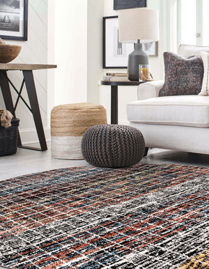 Multicolor 10' x 10' Aramis Round Area Rug Polypropylene With Cotton Backing Easy Clean Living Room Bedroom Dining Office Carpet for Sale at Rug Engine