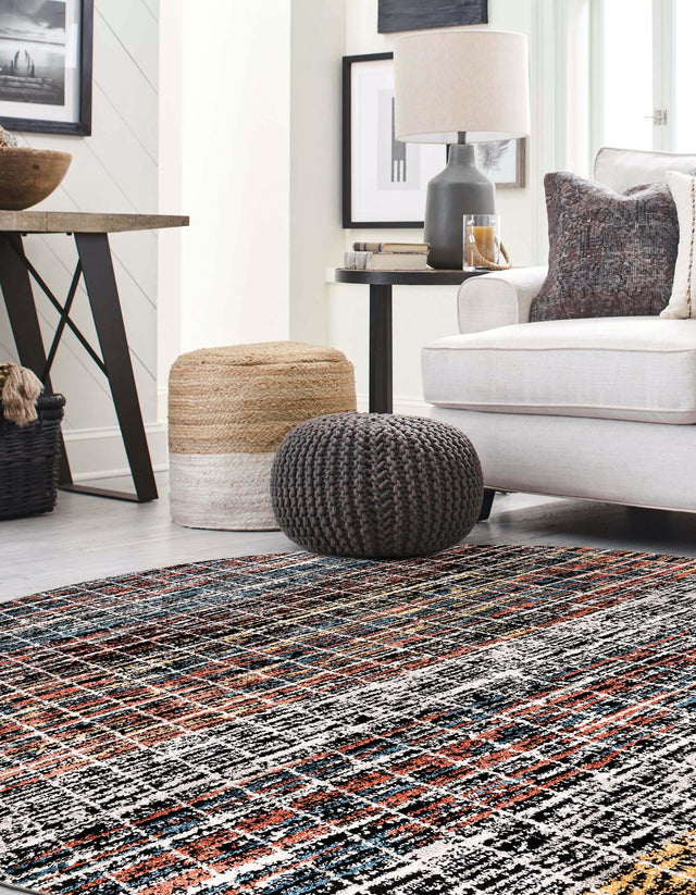 Multicolor 10' x 10' Aramis Round Area Rug Polypropylene With Cotton Backing Easy Clean Living Room Bedroom Dining Office Carpet for Sale at Rug Engine
