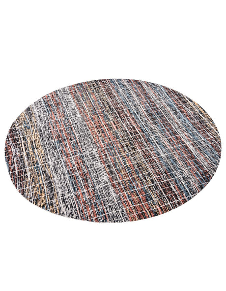 Multicolor 10' x 10' Aramis Round Area Rug Polypropylene With Cotton Backing Easy Clean Living Room Bedroom Dining Office Carpet for Sale at Rug Engine