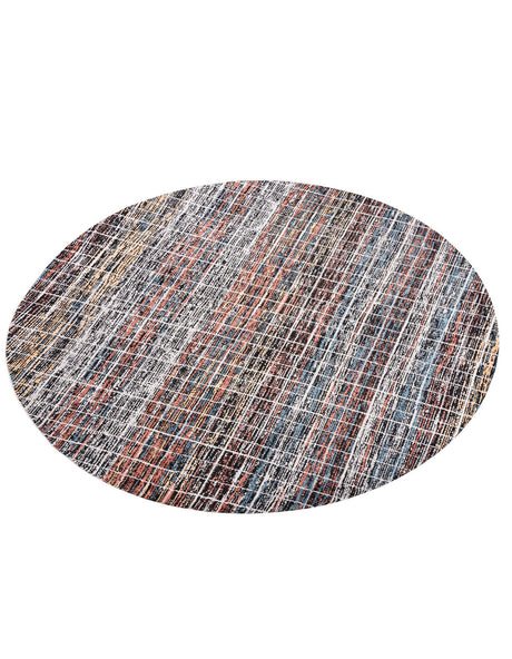 Multicolor 10' x 10' Aramis Round Area Rug Polypropylene With Cotton Backing Easy Clean Living Room Bedroom Dining Office Carpet for Sale at Rug Engine