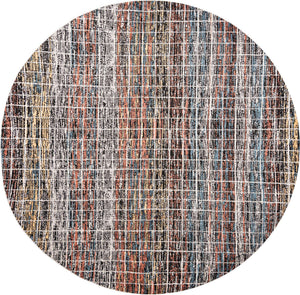 Multicolor 10' x 10' Aramis Round Area Rug Polypropylene With Cotton Backing Easy Clean Living Room Bedroom Dining Office Carpet for Sale at Rug Engine