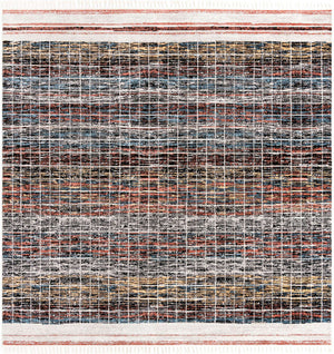 Multicolor 12' x 12' Aramis Square Area Rug Polypropylene With Cotton Backing Easy Clean Living Room Bedroom Dining Office Carpet for Sale at Rug Engine