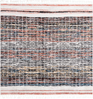 Multicolor 7' 10 x 7' 10 Aramis Square Area Rug Polypropylene With Cotton Backing Easy Clean Living Room Bedroom Dining Office Carpet for Sale at Rug Engine