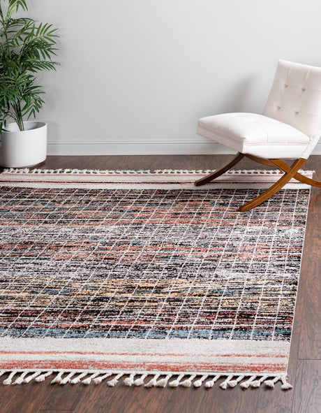 Multicolor 7' 10 x 7' 10 Aramis Square Area Rug Polypropylene With Cotton Backing Easy Clean Living Room Bedroom Dining Office Carpet for Sale at Rug Engine