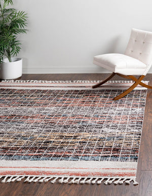 Multicolor 10' x 10' Aramis Square Area Rug Polypropylene With Cotton Backing Easy Clean Living Room Bedroom Dining Office Carpet for Sale at Rug Engine