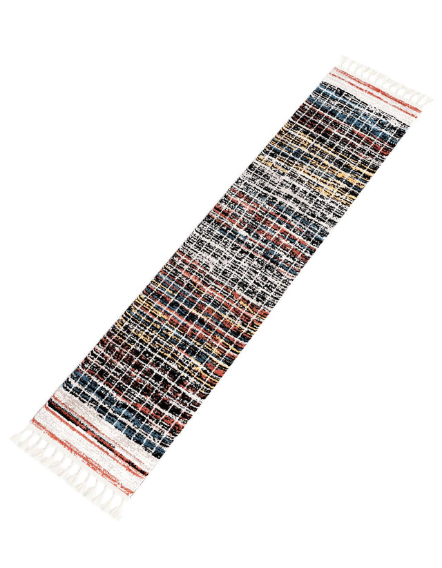 Multicolor 2' x 8' Aramis Runner Area Rug Polypropylene With Cotton Backing Easy Clean Living Room Bedroom Dining Office Carpet for Sale at Rug Engine