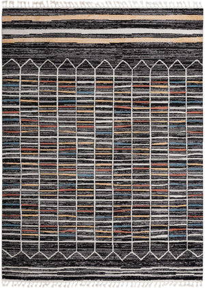Multicolor 9' x 12' Aramis Rectangle Area Rug Polypropylene With Cotton Backing Easy Clean Living Room Bedroom Dining Office Carpet for Sale at Rug Engine