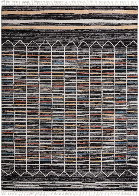 Multicolor 9' x 12' Aramis Rectangle Area Rug Polypropylene With Cotton Backing Easy Clean Living Room Bedroom Dining Office Carpet for Sale at Rug Engine