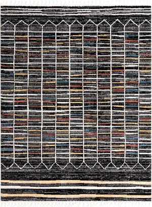 Multicolor 8' x 10' Aramis Rectangle Area Rug Polypropylene With Cotton Backing Easy Clean Living Room Bedroom Dining Office Carpet for Sale at Rug Engine