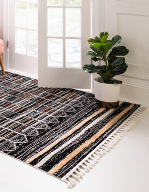 Multicolor 5' 3 x 8' Aramis Rectangle Area Rug Polypropylene With Cotton Backing Easy Clean Living Room Bedroom Dining Office Carpet for Sale at Rug Engine