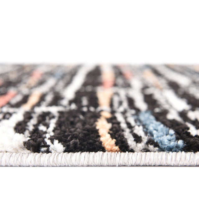 Multicolor 9' x 12' Aramis Rectangle Area Rug Polypropylene With Cotton Backing Easy Clean Living Room Bedroom Dining Office Carpet for Sale at Rug Engine