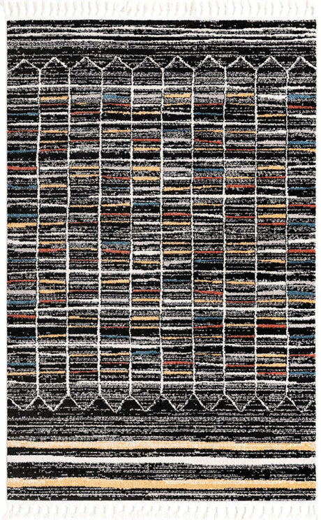 Multicolor 5' 3 x 8' Aramis Rectangle Area Rug Polypropylene With Cotton Backing Easy Clean Living Room Bedroom Dining Office Carpet for Sale at Rug Engine