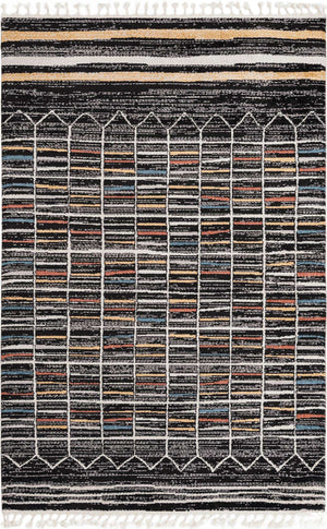 Multicolor 6' x 9' Aramis Rectangle Area Rug Polypropylene With Cotton Backing Easy Clean Living Room Bedroom Dining Office Carpet for Sale at Rug Engine