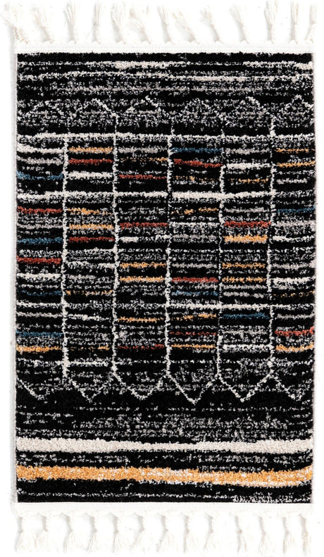 Multicolor 2' x 3' 1 Aramis Rectangle Area Rug Polypropylene With Cotton Backing Easy Clean Living Room Bedroom Dining Office Carpet for Sale at Rug Engine