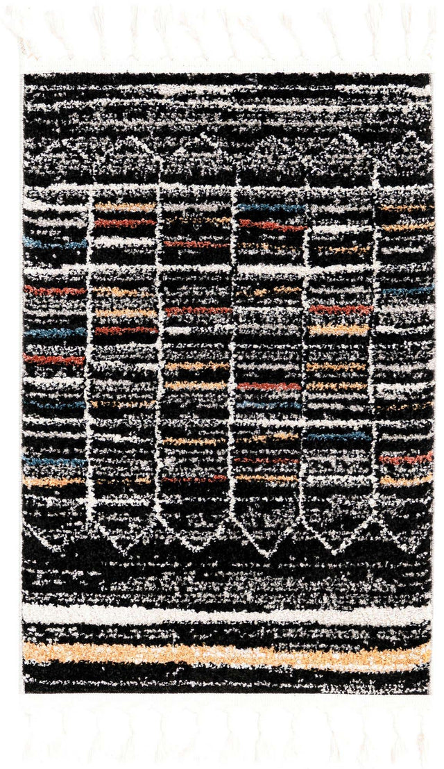 Multicolor 2' x 3' 1 Aramis Rectangle Area Rug Polypropylene With Cotton Backing Easy Clean Living Room Bedroom Dining Office Carpet for Sale at Rug Engine
