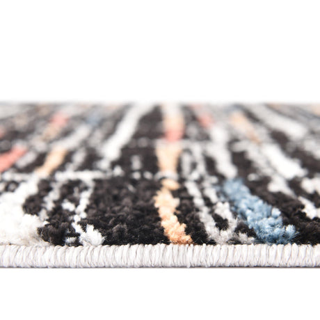 Multicolor 5' 3 x 5' 3 Aramis Round Area Rug Polypropylene With Cotton Backing Easy Clean Living Room Bedroom Dining Office Carpet for Sale at Rug Engine