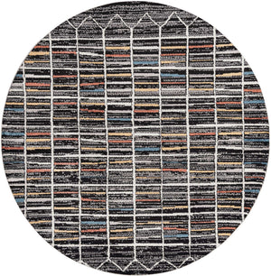 Multicolor 7' x 7' Aramis Round Area Rug Polypropylene With Cotton Backing Easy Clean Living Room Bedroom Dining Office Carpet for Sale at Rug Engine
