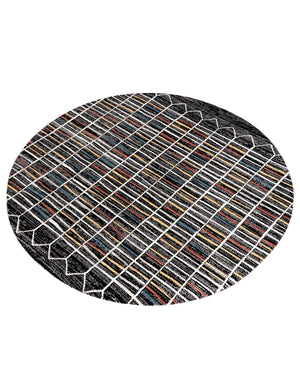 Multicolor 10' x 10' Aramis Round Area Rug Polypropylene With Cotton Backing Easy Clean Living Room Bedroom Dining Office Carpet for Sale at Rug Engine