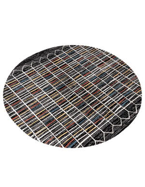 Multicolor 10' x 10' Aramis Round Area Rug Polypropylene With Cotton Backing Easy Clean Living Room Bedroom Dining Office Carpet for Sale at Rug Engine
