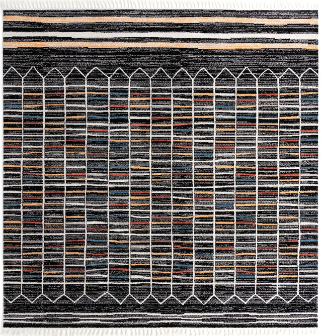 Multicolor 12' x 12' Aramis Square Area Rug Polypropylene With Cotton Backing Easy Clean Living Room Bedroom Dining Office Carpet for Sale at Rug Engine