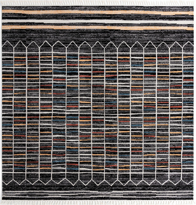 Multicolor 12' x 12' Aramis Square Area Rug Polypropylene With Cotton Backing Easy Clean Living Room Bedroom Dining Office Carpet for Sale at Rug Engine