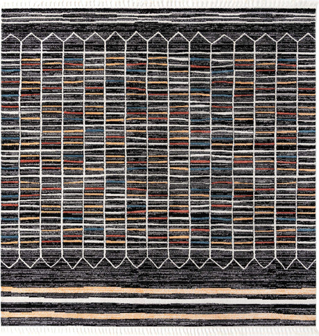 Multicolor 12' x 12' Aramis Square Area Rug Polypropylene With Cotton Backing Easy Clean Living Room Bedroom Dining Office Carpet for Sale at Rug Engine