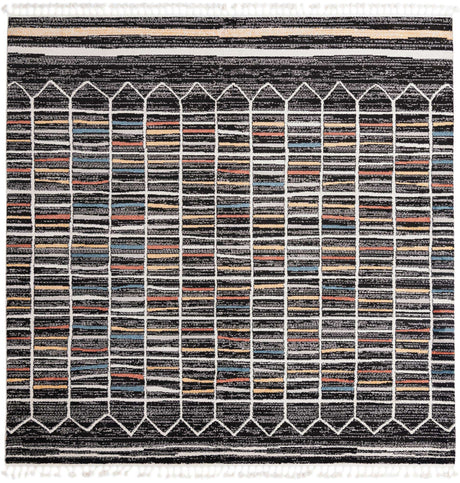 Multicolor 10' x 10' Aramis Square Area Rug Polypropylene With Cotton Backing Easy Clean Living Room Bedroom Dining Office Carpet for Sale at Rug Engine