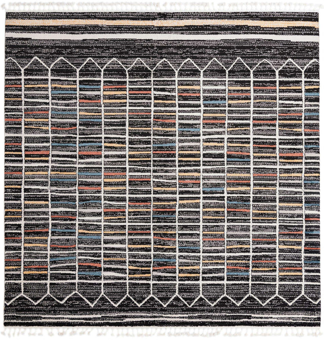 Multicolor 10' x 10' Aramis Square Area Rug Polypropylene With Cotton Backing Easy Clean Living Room Bedroom Dining Office Carpet for Sale at Rug Engine