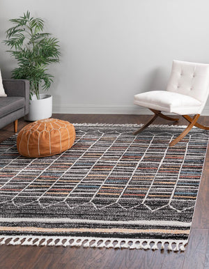 Multicolor 10' x 10' Aramis Square Area Rug Polypropylene With Cotton Backing Easy Clean Living Room Bedroom Dining Office Carpet for Sale at Rug Engine