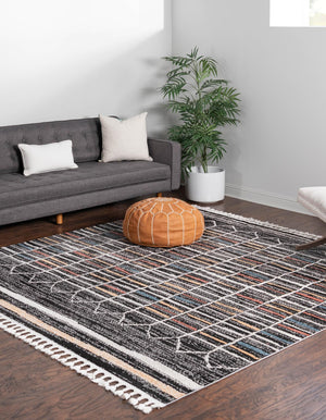 Multicolor 10' x 10' Aramis Square Area Rug Polypropylene With Cotton Backing Easy Clean Living Room Bedroom Dining Office Carpet for Sale at Rug Engine