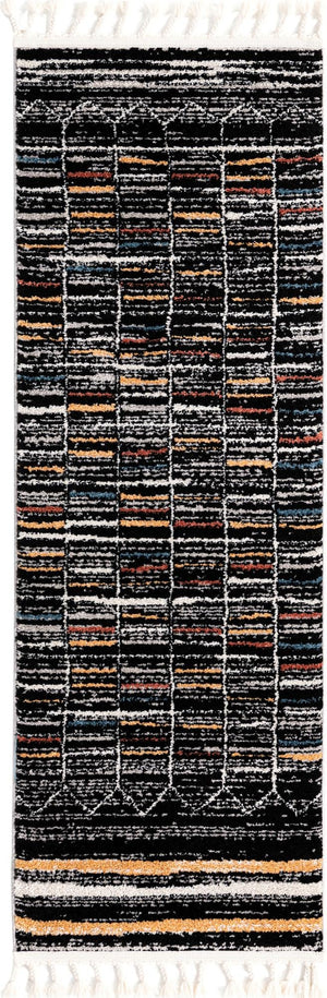 Multicolor 2' x 6' Aramis Runner Area Rug Polypropylene With Cotton Backing Easy Clean Living Room Bedroom Dining Office Carpet for Sale at Rug Engine