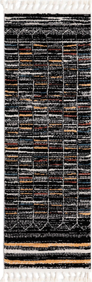 Multicolor 2' x 6' Aramis Runner Area Rug Polypropylene With Cotton Backing Easy Clean Living Room Bedroom Dining Office Carpet for Sale at Rug Engine