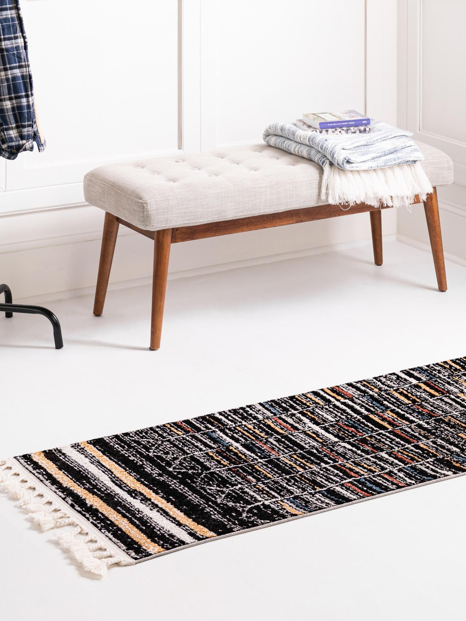 Multicolor 2' 7 x 13' Aramis Runner Area Rug Polypropylene With Cotton Backing Easy Clean Living Room Bedroom Dining Office Carpet for Sale at Rug Engine