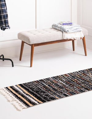 Multicolor 2' 7 x 13' Aramis Runner Area Rug Polypropylene With Cotton Backing Easy Clean Living Room Bedroom Dining Office Carpet for Sale at Rug Engine