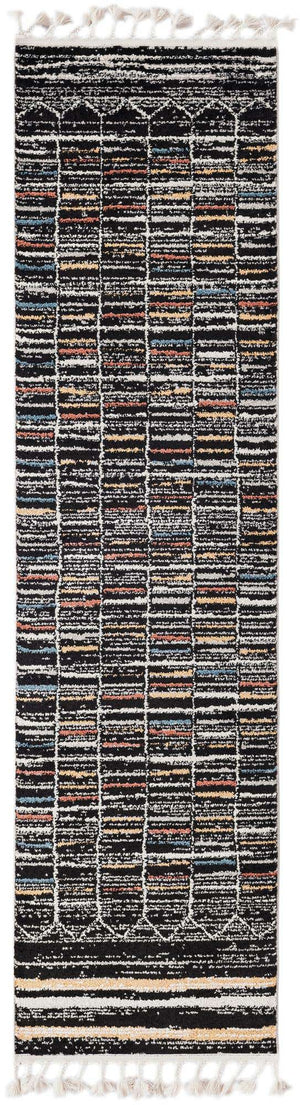 Multicolor 2' x 8' Aramis Runner Area Rug Polypropylene With Cotton Backing Easy Clean Living Room Bedroom Dining Office Carpet for Sale at Rug Engine