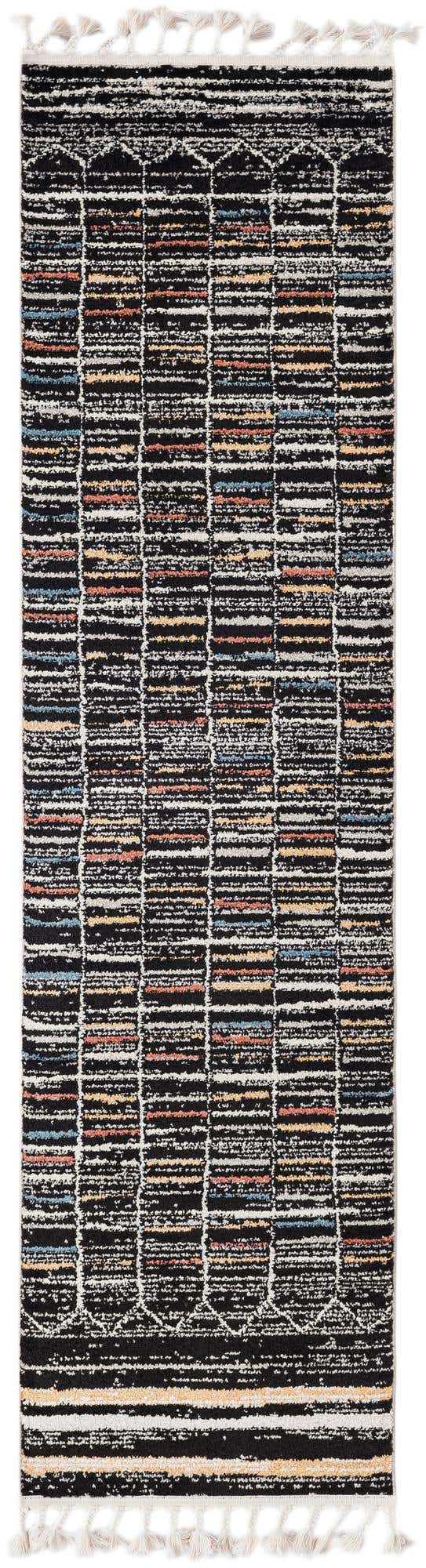 Multicolor 2' x 8' Aramis Runner Area Rug Polypropylene With Cotton Backing Easy Clean Living Room Bedroom Dining Office Carpet for Sale at Rug Engine