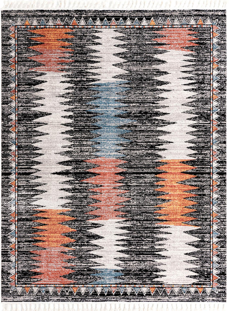Multicolor 7' 10 x 10' Aramis Rectangle Area Rug Polypropylene With Cotton Backing Easy Clean Living Room Bedroom Dining Office Carpet for Sale at Rug Engine