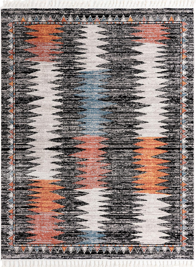 Multicolor 7' 10 x 10' Aramis Rectangle Area Rug Polypropylene With Cotton Backing Easy Clean Living Room Bedroom Dining Office Carpet for Sale at Rug Engine