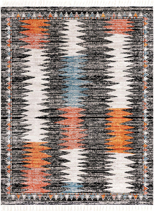 Multicolor 7' 10 x 10' Aramis Rectangle Area Rug Polypropylene With Cotton Backing Easy Clean Living Room Bedroom Dining Office Carpet for Sale at Rug Engine