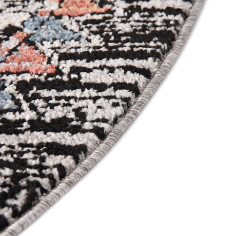 Multicolor 3' 3 x 3' 3 Aramis Round Area Rug Polypropylene With Cotton Backing Easy Clean Living Room Bedroom Dining Office Carpet for Sale at Rug Engine