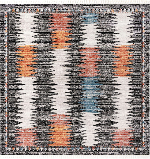 Multicolor 12' x 12' Aramis Square Area Rug Polypropylene With Cotton Backing Easy Clean Living Room Bedroom Dining Office Carpet for Sale at Rug Engine