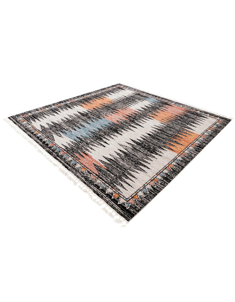 Multicolor 10' x 10' Aramis Square Area Rug Polypropylene With Cotton Backing Easy Clean Living Room Bedroom Dining Office Carpet for Sale at Rug Engine