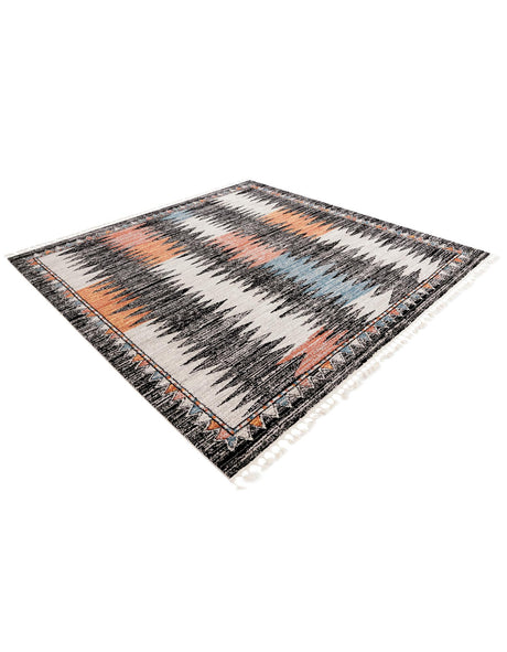 Multicolor 10' x 10' Aramis Square Area Rug Polypropylene With Cotton Backing Easy Clean Living Room Bedroom Dining Office Carpet for Sale at Rug Engine