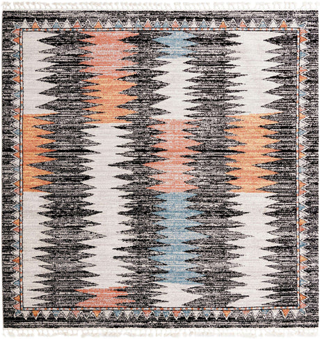 Multicolor 10' x 10' Aramis Square Area Rug Polypropylene With Cotton Backing Easy Clean Living Room Bedroom Dining Office Carpet for Sale at Rug Engine