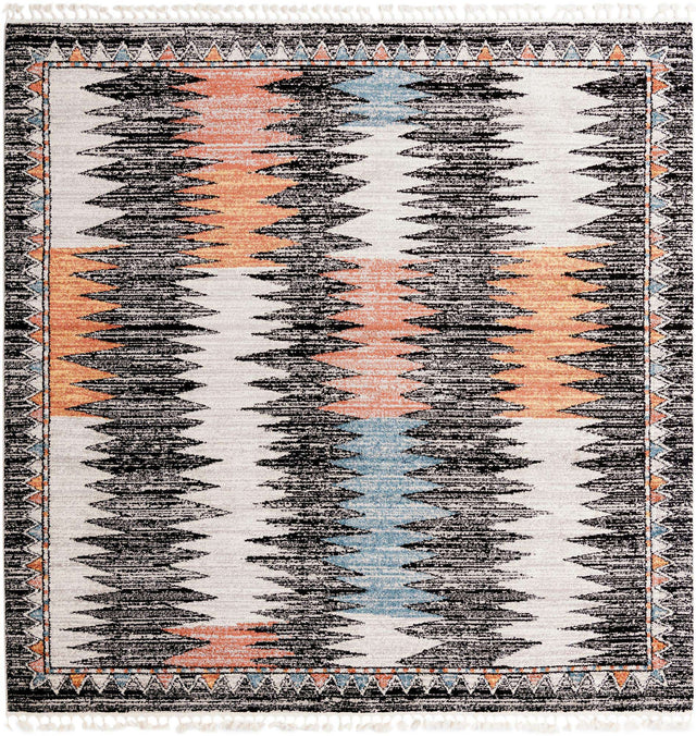 Multicolor 10' x 10' Aramis Square Area Rug Polypropylene With Cotton Backing Easy Clean Living Room Bedroom Dining Office Carpet for Sale at Rug Engine