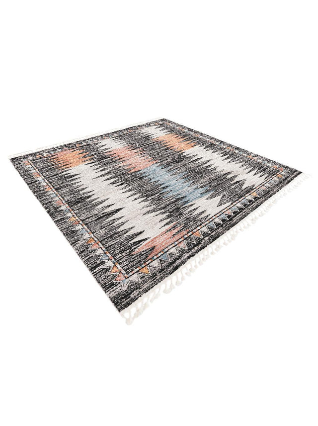 Multicolor 7' 10 x 7' 10 Aramis Square Area Rug Polypropylene With Cotton Backing Easy Clean Living Room Bedroom Dining Office Carpet for Sale at Rug Engine